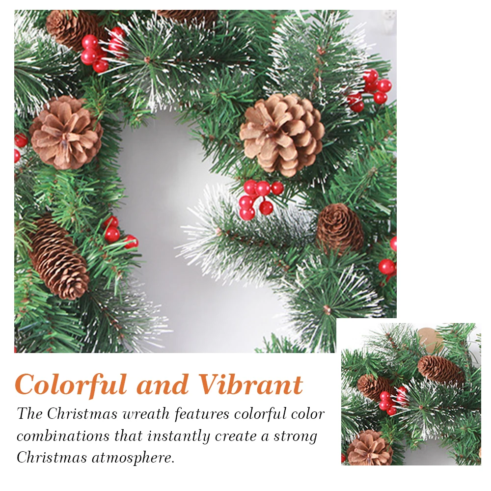 1 8 м рождественские украшения гирлянда красные ягоды искусственные венки для