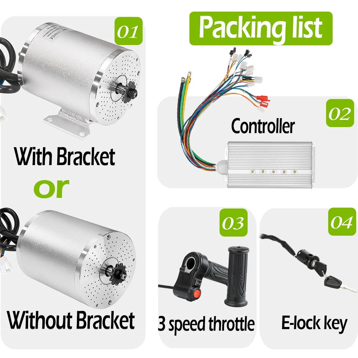 MY1020 Kunray 2000 Вт 2500 3000 Электродвигатель для мотоцикла Go kart E-bike Бесщеточный двигатель