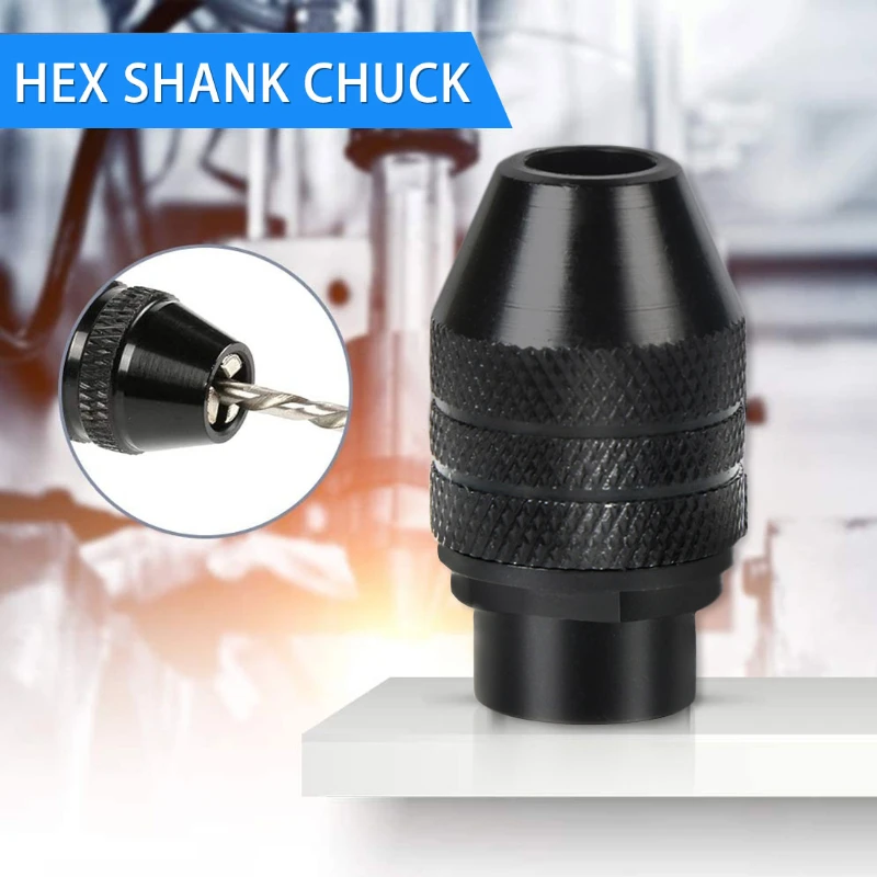 1pc Multi Quick Change Keyless Chuck Universal Chuck Replacement for Dremel 4486 Rotary Tools Drill Accessories Milwaukee