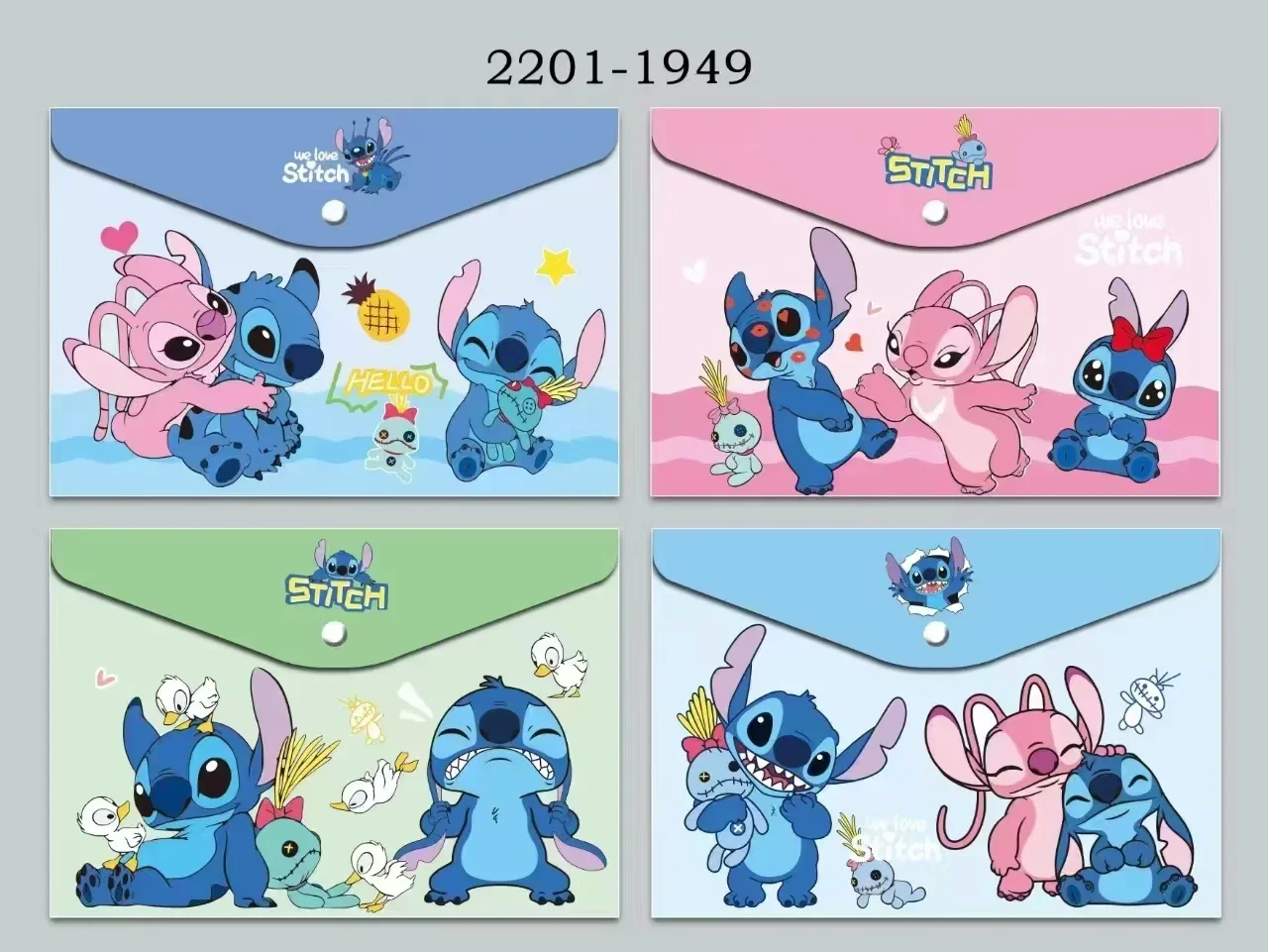 

MINISO карманные папки Disney Stitch