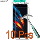 10 шт.лот для Tecno Pova Neo 2 Pova2 5G 9H твердость 2.5D ультратонкая закаленная стеклянная пленка защита экрана