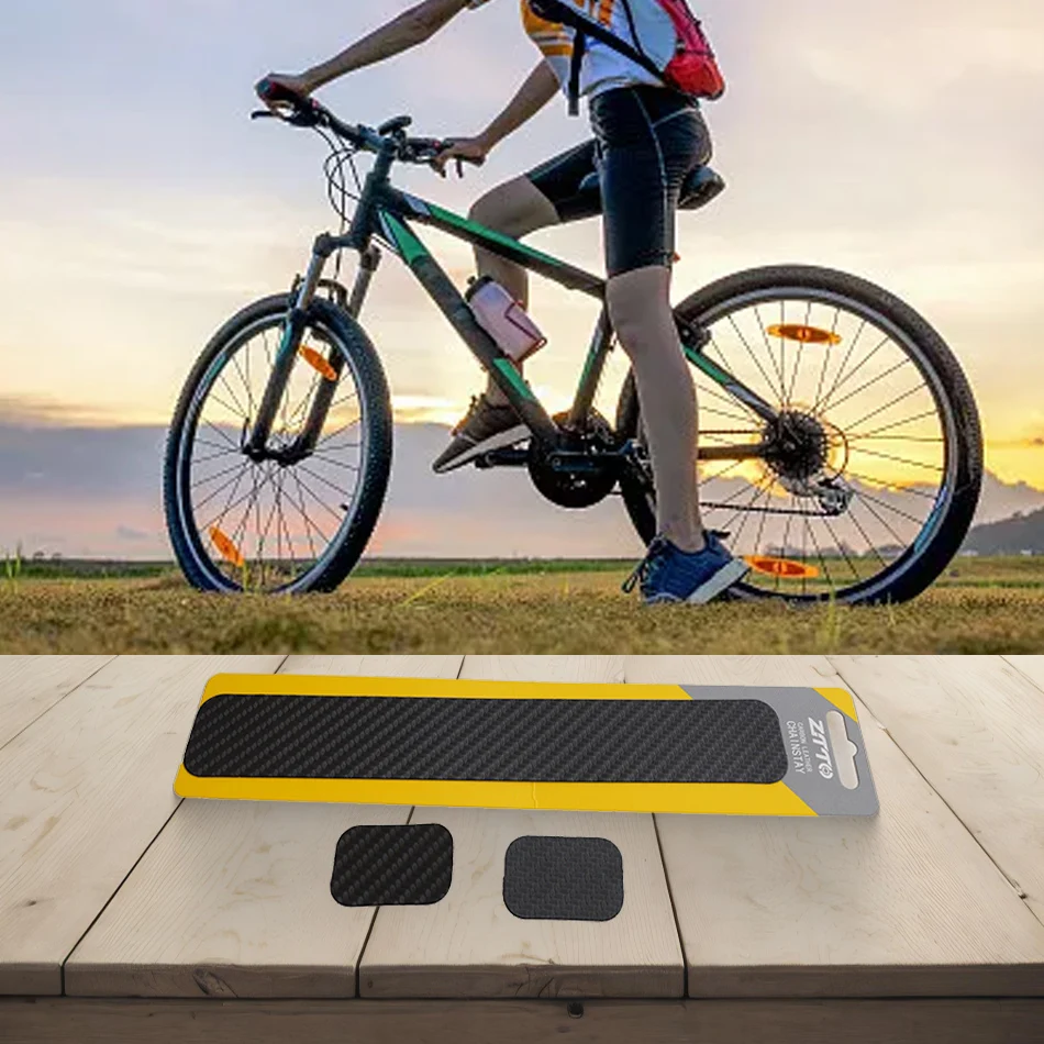 Защита для велосипедной цепи ПВХ углеродный узор 1 шт. Высококачественная