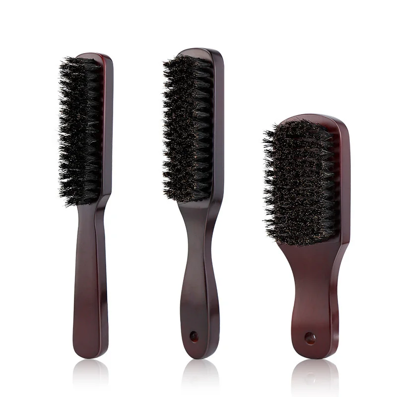 

Sdatter Wood Handle Boar Bristle Cleaning Brush Hairdressing Men Beard Brush Anti Static Barber Hair Styling Comb Shaving Tools