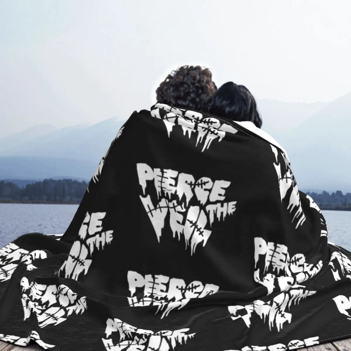 Забавное теплое фланелевое одеяло для кровати дивана с логотипом проигрывателя