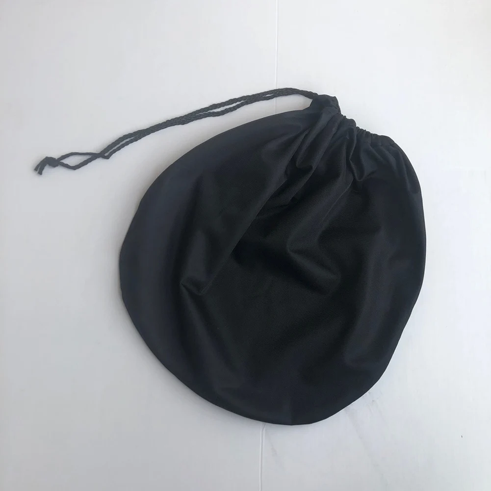 

Durable New Useful Motorcycle Helmet Bag Pocket Fabric 1Piecese 47x42cm Black Fabric Holder Polyester & Cotton