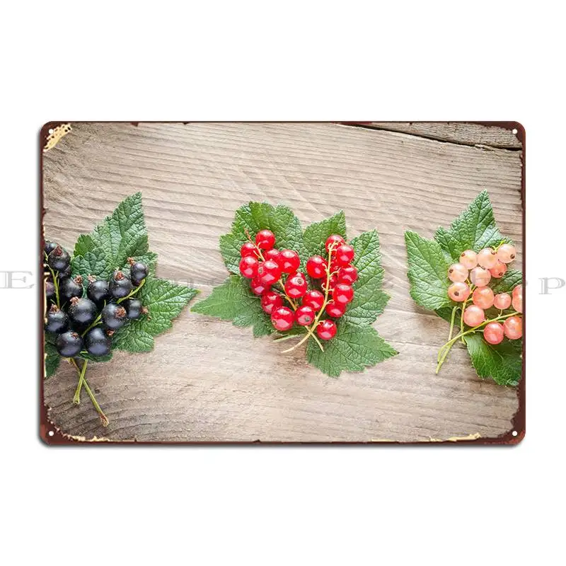 

Fresh Currant Metal Sign Living Room Cinema Printed Living Room Pub Tin Sign Poster