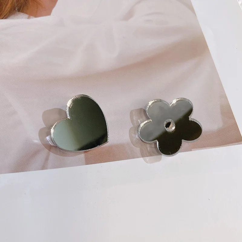 

Bangs Hair Clips for Hair Accessories for Women Flower Simple Mirror Heart Fashion Clip Girls Bands New Headwear Apparel