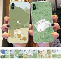 maiyaca cute rabbit phone case for iphone 11 12 13 mini pro xs max 8 7 6 6s plus x 5s se 2020 xr cover