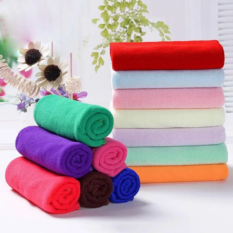 

25*25cm Car Wash Towel Soft Microfiber Fiber Buffing Fleece Absorbent Dry Cleaning Kit Soft and Wear-resistant for Household Car