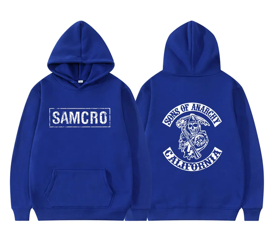 

2022 Sons Of Anarchy SAMCRO Double Sided Print Streetwear Men Womnen Harajuku Brand Design Hoodie Mens Overs 100-4XL Oversized