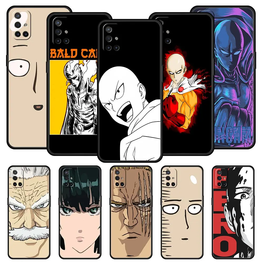 

Phone Case For OnePlus 10 9 Pro 9T 9R 9RT 8T 8 7 6T 7T Nord 2 CE 5G N200 N10 N100 Cover Protection Anime One Punch Man Saitama