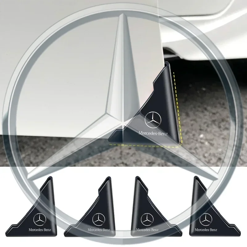 2 шт. силиконовые накладки на дверь автомобиля угловая защита двери для Mercedes Benz AMG
