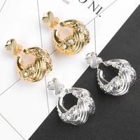 drop earrings for women fashion jewelry dubai african hoop earrings gold plated big dangle earrings for bride 2022 trend