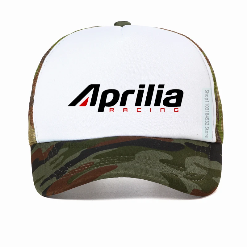 Бейсболка aprilia racing rsv4 Мужская модная сетчатая воздухопроницаемая шапка-тракер