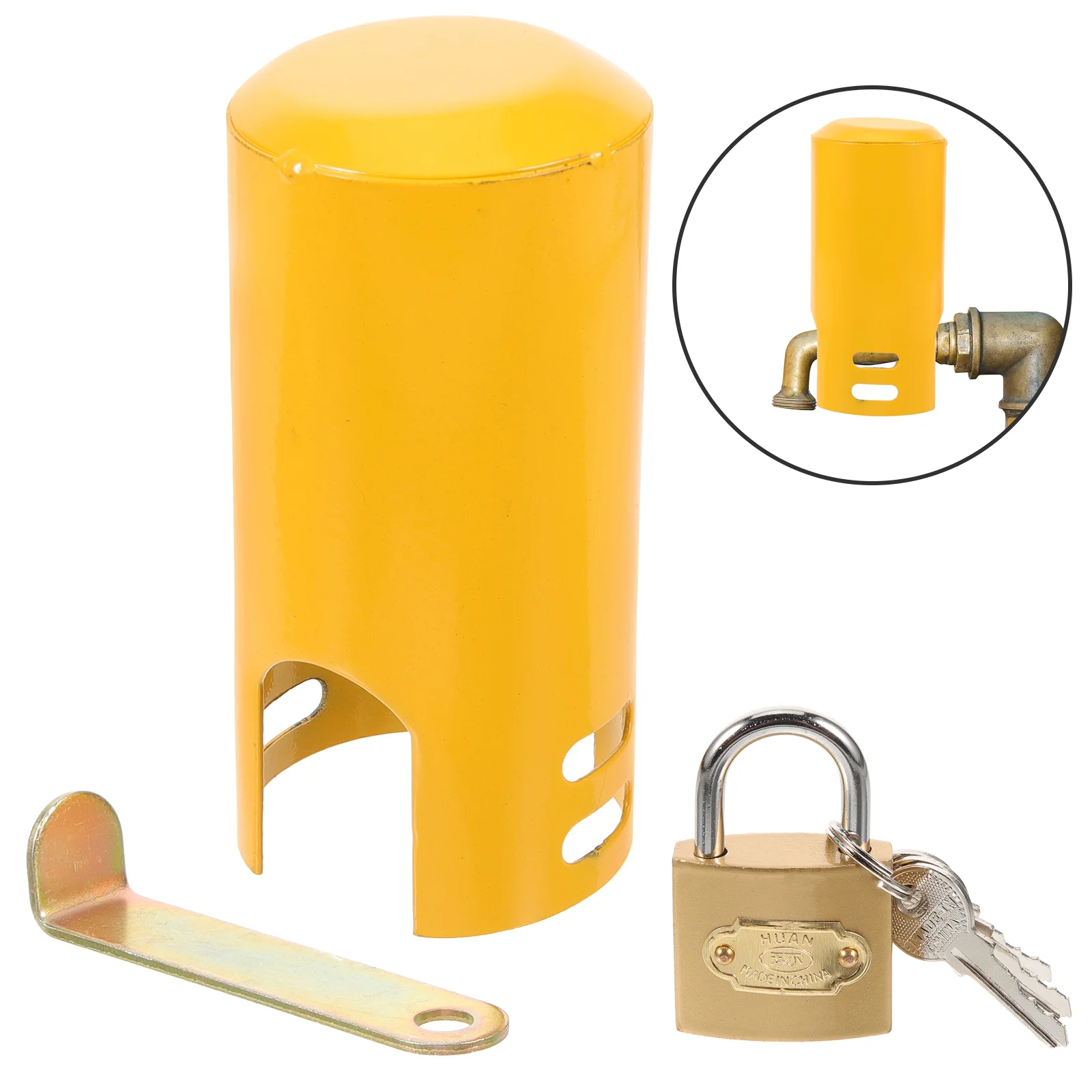 Крышка патрубка шланг труба замок для водопроводного крана кухни защита от кражи