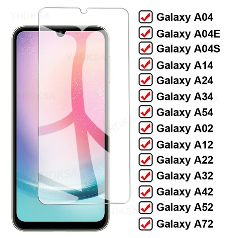 Защитное стекло 9D для Samsung Galaxy A04 A14 A24 A34 A54 A02 A12 A22 A32 A42 A52 A72