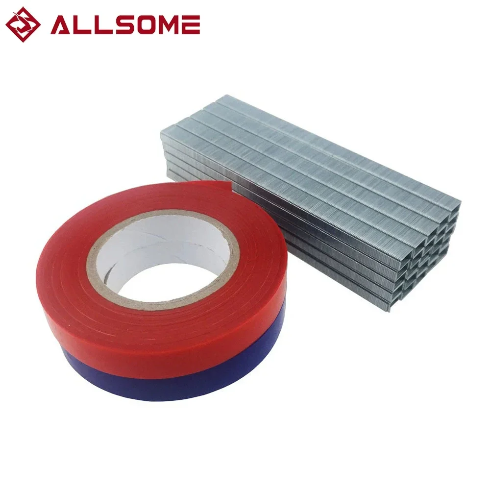 Машинка для ручной подвязки ветвей растений ALLSOME садовые ленты + скобы HT1625