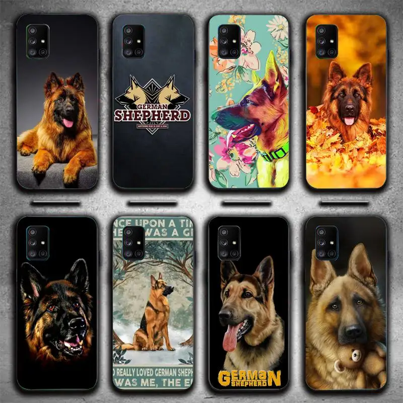 

German Shepherd Dog Phone Case For Samsung Galaxy S6 S7 Edge Plus S9 S20Plus S20ULTRA S10lite S225G S10 Note20ultra Case