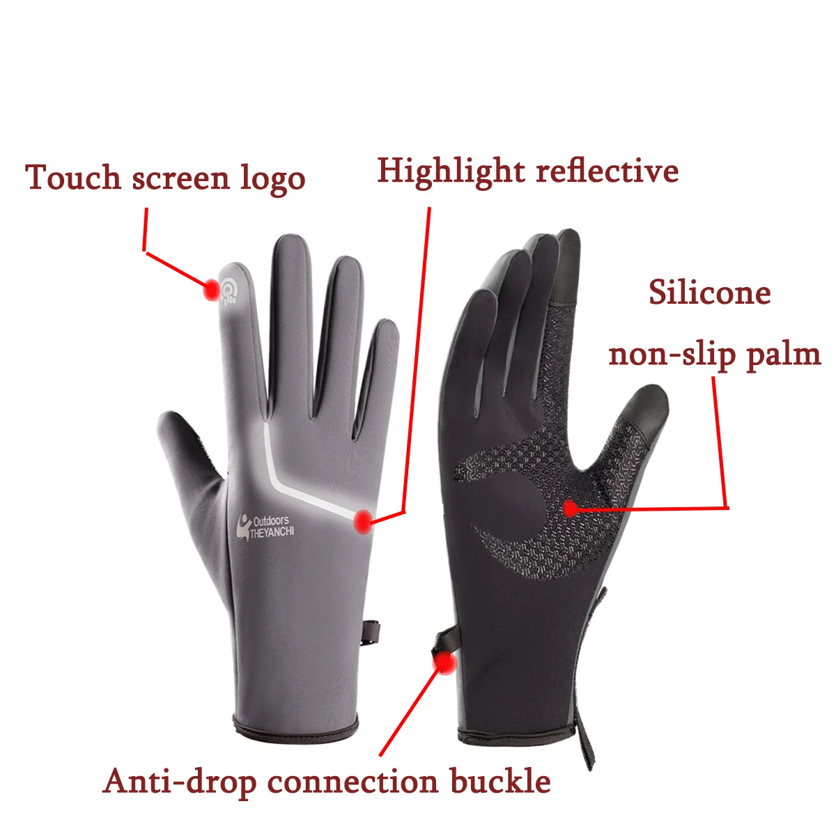 

Ветрозащитные водонепроницаемые Нескользящие мотоциклетные зимние теплые перчатки для сенсорных экранов уличные спортивные перчатки велосипедные перчатки бархатные лыжные перчатки