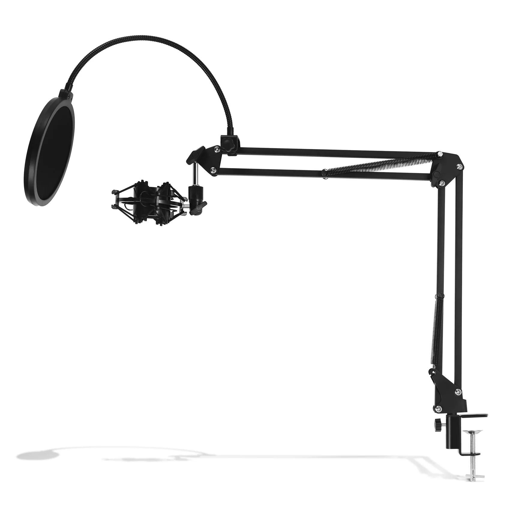 

NB-35 Microphone Scissor Arm Stand and Table Mounting Clamp&NW Filter Windscreen Shield & Metal Mount Kit