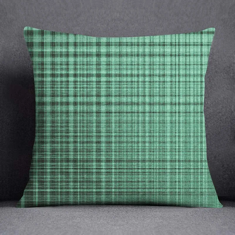 

Наволочка полиэстер велюр темно-зелёный цветочный узор 40x40 см