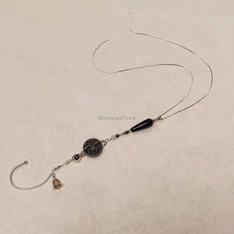 2024 Китайские Длинные элегантные серьги в стиле древнего монет Подвесные для