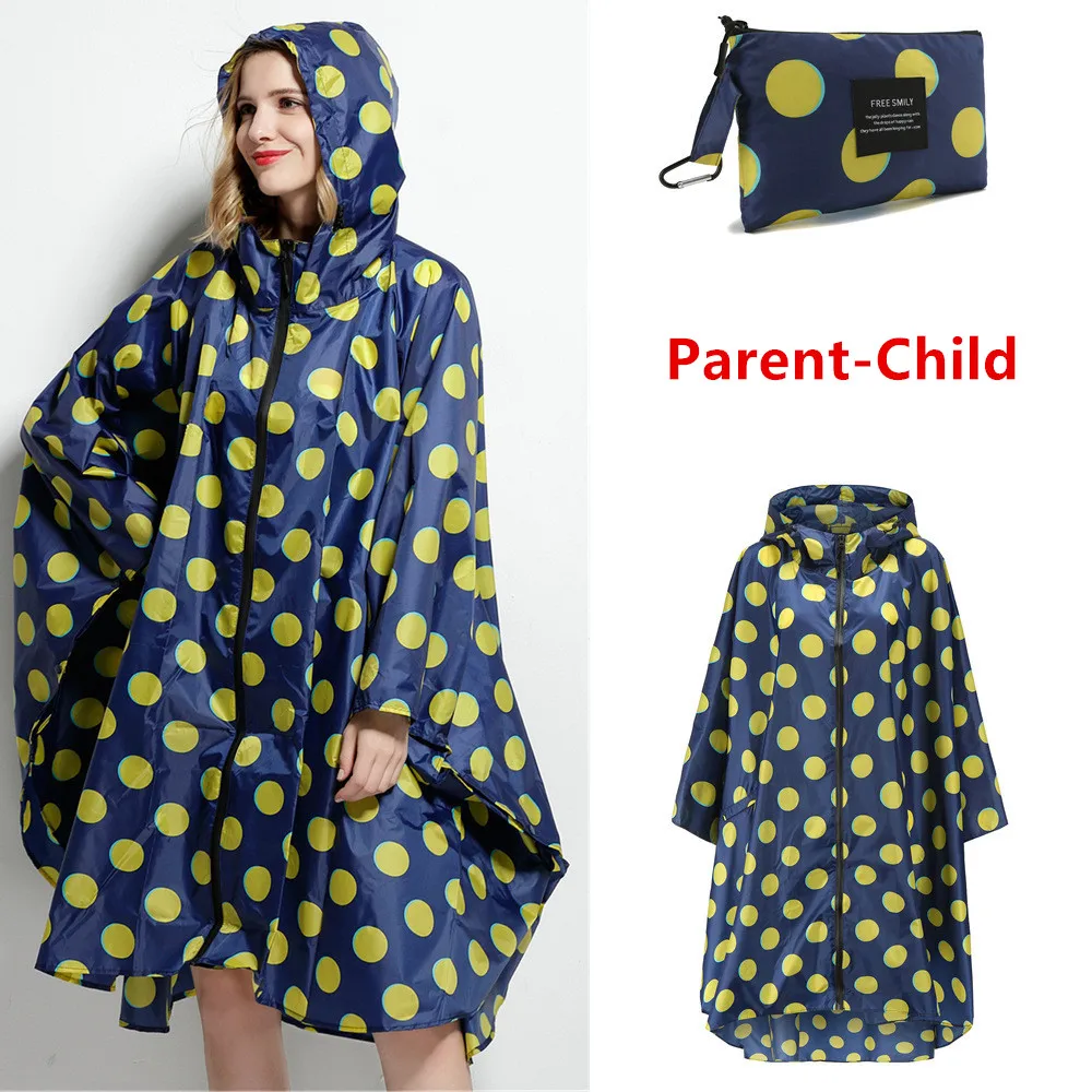

Family Matching Rain Coat Waterproof Rainwear Outdoors Hiking Girls Boys Raincoat Poncho Trench Portable Hooded Parent Children