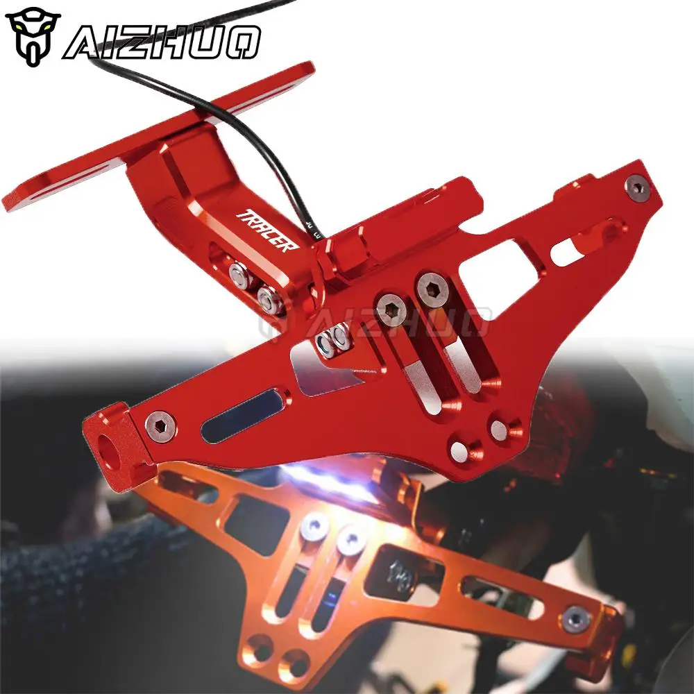 

Для YAMAHA Tracer 700 900 MT 07 09 03 MT07 MT09 MT03 TRACER700 GT номерной знак мотоцикла рамка держатель кронштейн со светодиодом