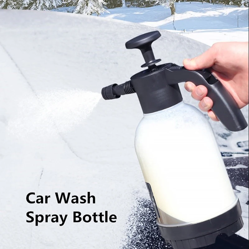 

Hand Pump Foam with 2 Types of Nozzle Hand Foam Snow Foam Car Wash Spray Bottle Car Window Cleaning