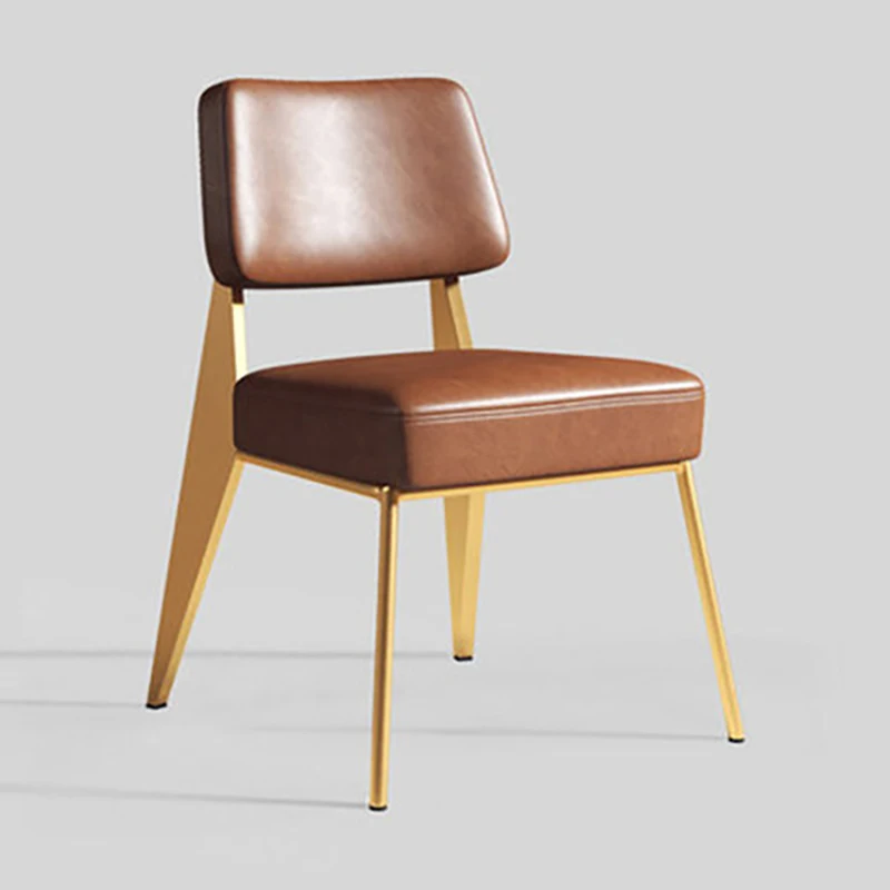Кожаные обеденные стулья в скандинавском стиле роскошный уличный салон