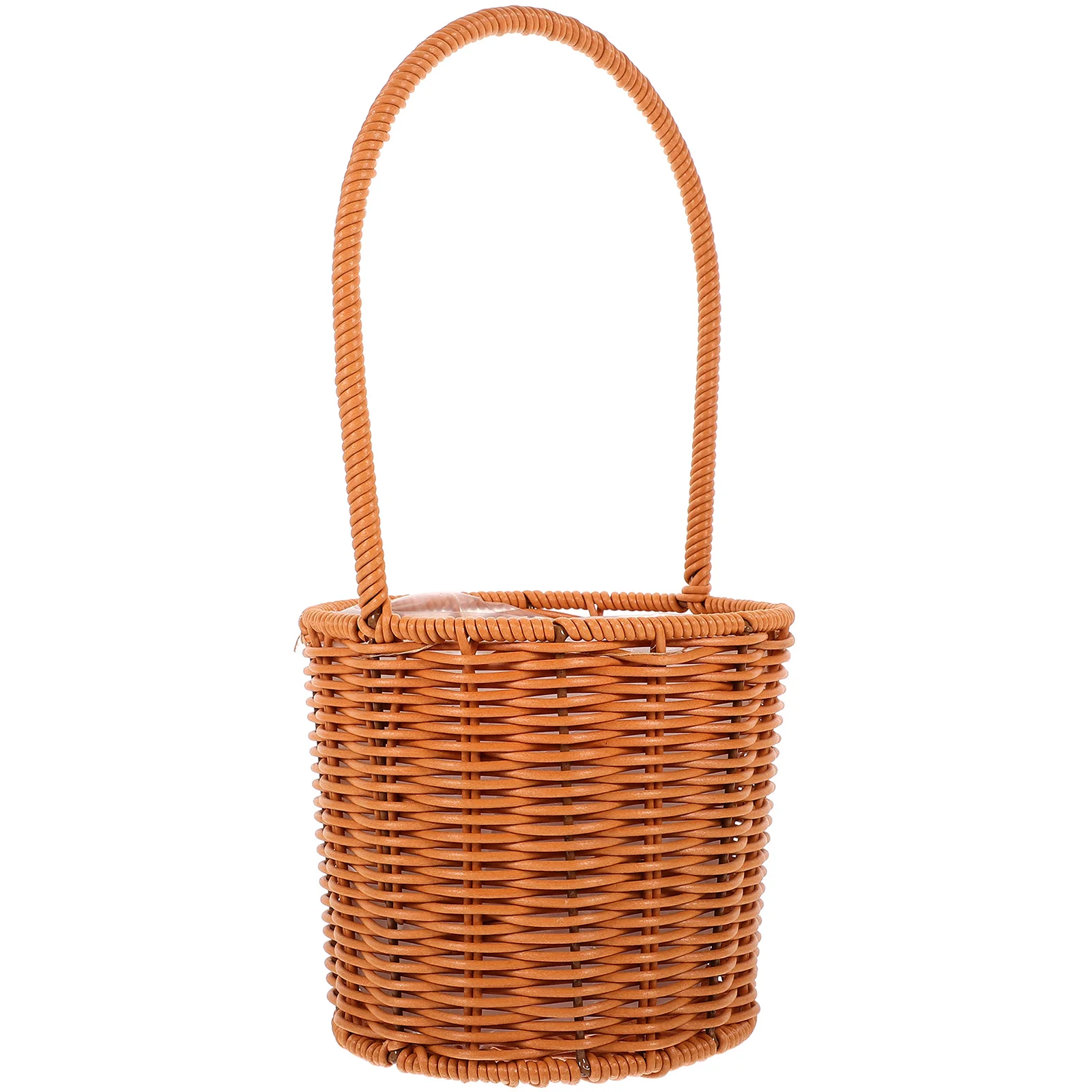 

Woven Storage Basket with Handle Wedding Flower Girl Basket Gift Storage Basket
