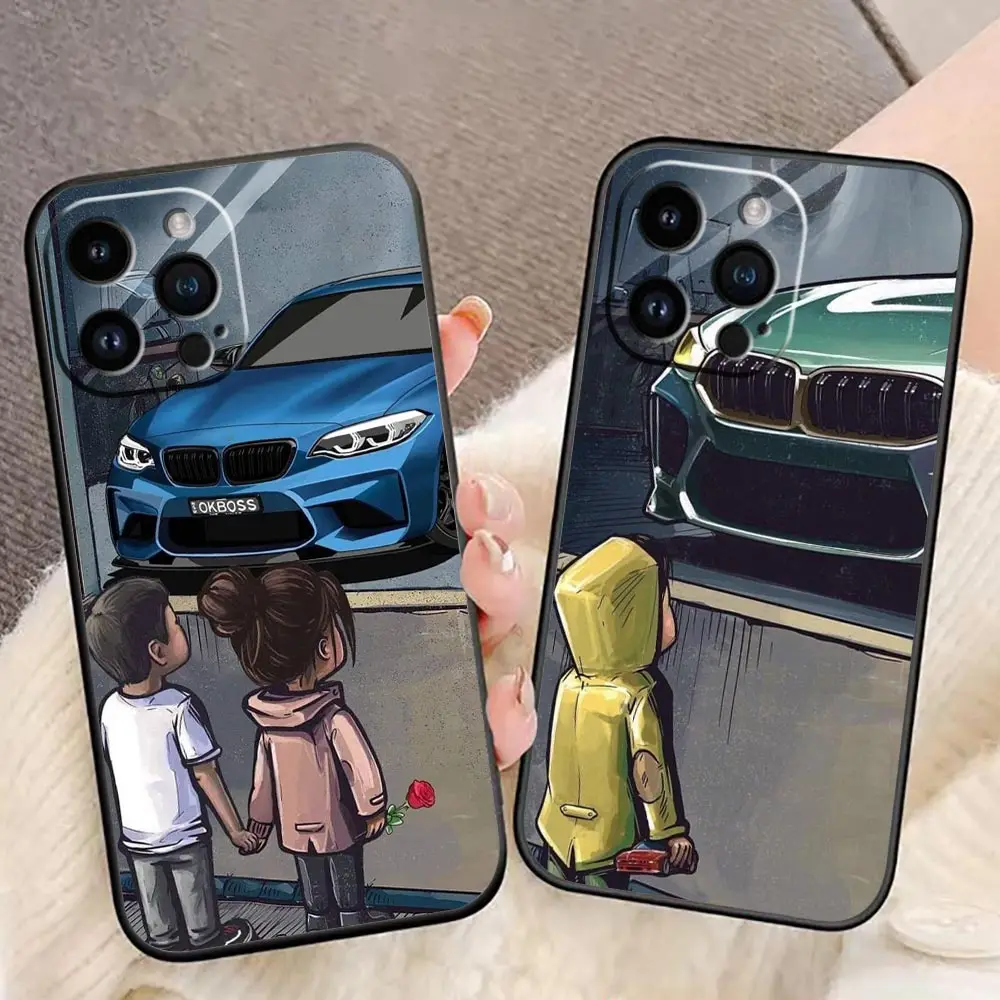 

Boy See Sports Car B-BMW Drift Case For IPhone 14 11 12 13 PRO MAX Apple 7 6S 8 SE Plus X XR XS MAX 11 12 13 Funda Capa Coque