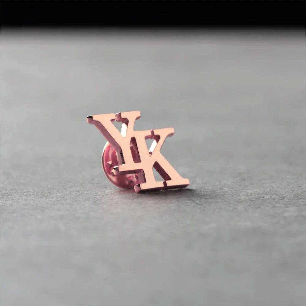 Мужская брошь из нержавеющей с