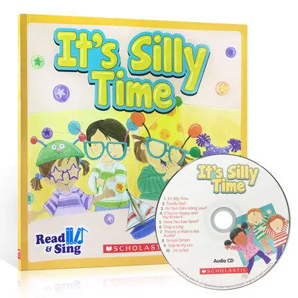 

Children Popular Books Read & Sing It's Silly Time Smelly Feet +CD Colouring English Activity Story Picture Book