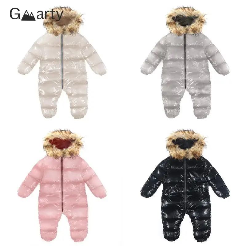 

Baby Boy Girl Thick Warm Ski Jumpsuit Waterproof Snowsuit Kids Outdoor Sport Mountain Overalls Alpine Children Clothes