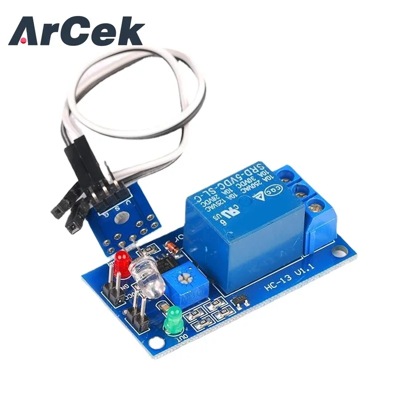 Нормально замкнутый модуль датчика вибрации 5 В 12 релейный 2-в-1 сигнализации