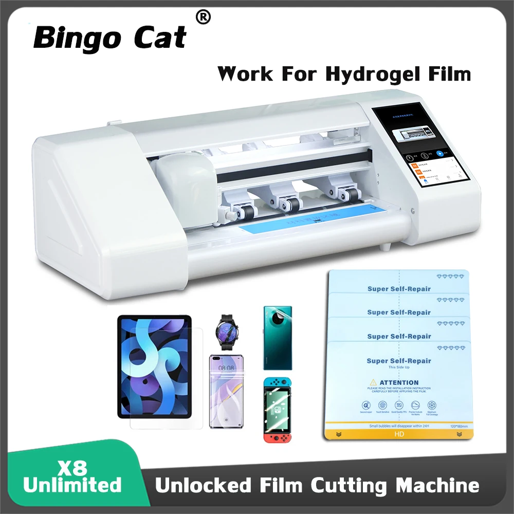 

Unlimited Cuts Hydrogel Film Cutting Machine Cell Phone Screen Protector Cutter X8 Max Sheet Plotter For Devia Sunshine Skins