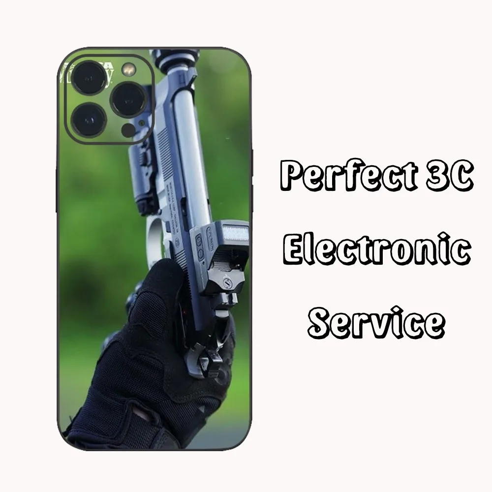 Чехол для телефона G-uns B-Beretta IPhone 16 15 14 13 12 Mini 11 Pro XS Max X XR SE5 6 7 8 Plus мягкий силиконовый