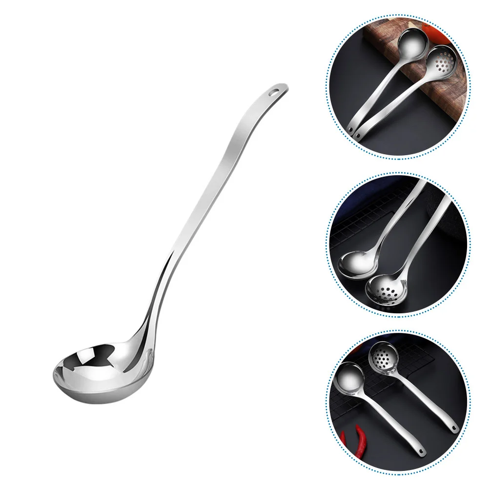 

Ladle Soup Stainless Steel Spoon Dipper Kitchen Metal Cooking Gravy Sauce Serving Drizzle Porridge Chili Dressing Salad Bath