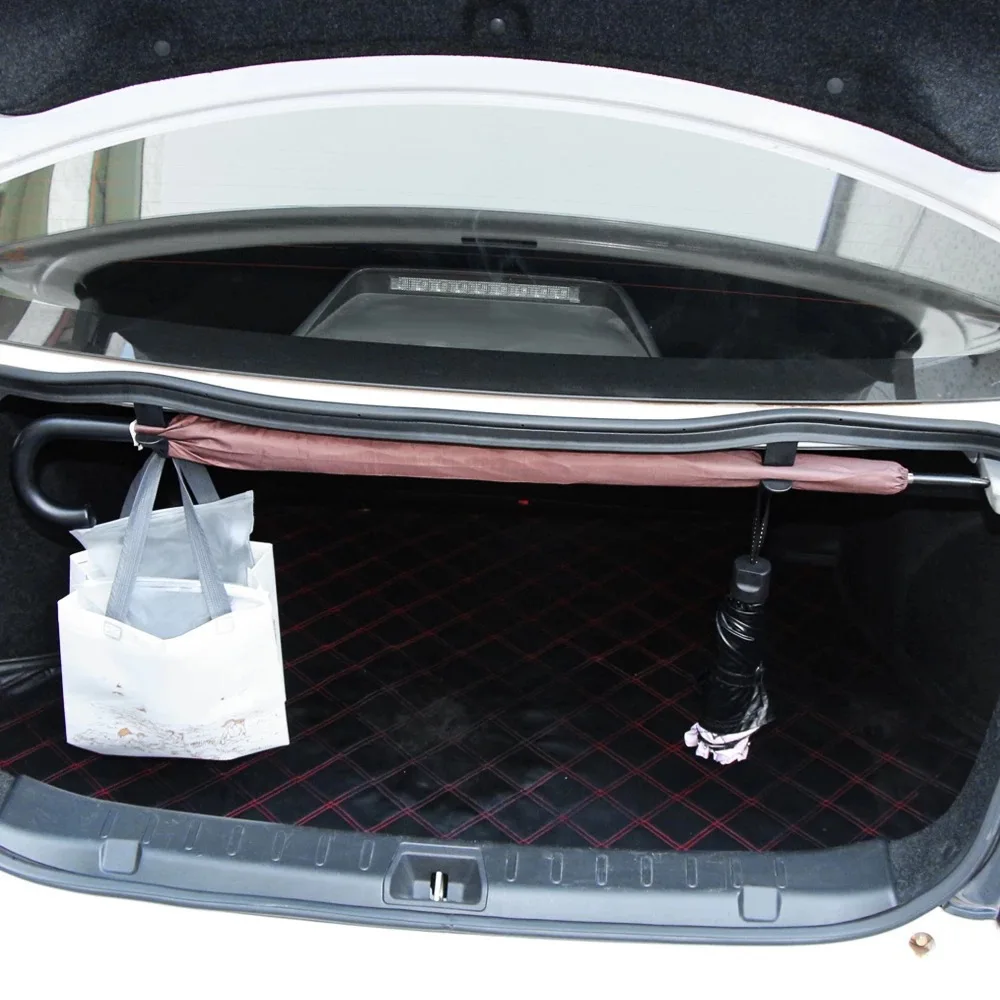 

2pcs Car hook car seat back trunk fishing rod umbrella towel holder multifunctional car storage rack