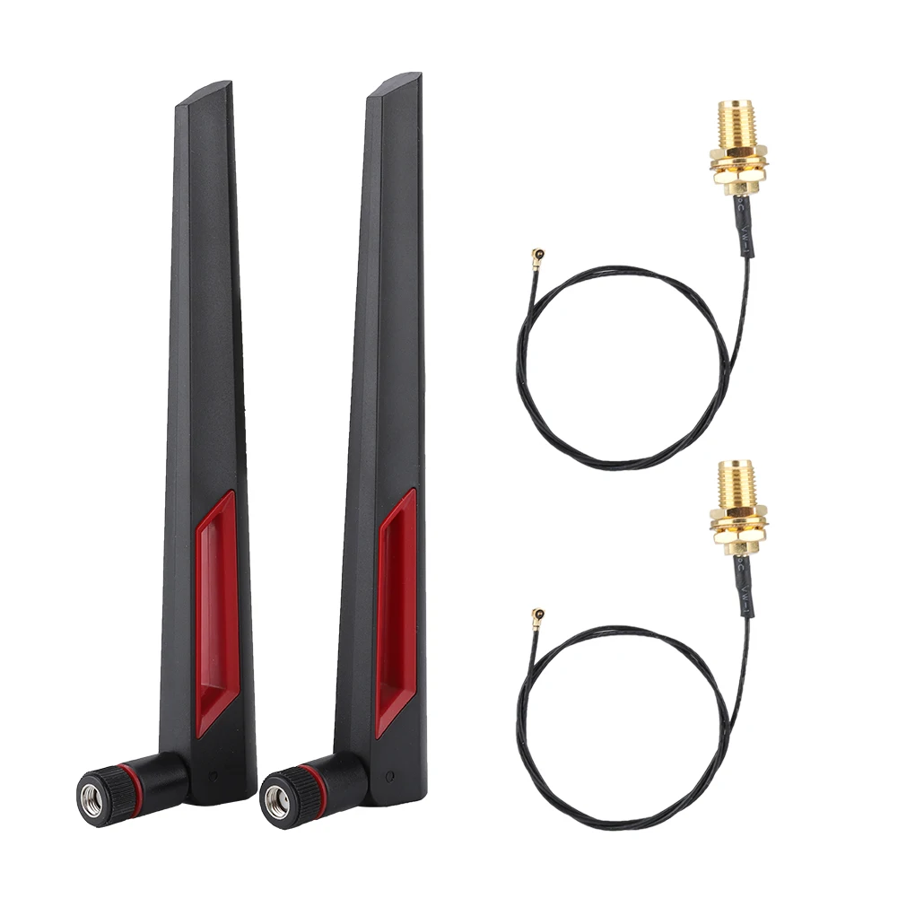 

2PCS M.2/NGFF Wireless Network Card Connect Cable+2*8DBi AC688 Network Antenna