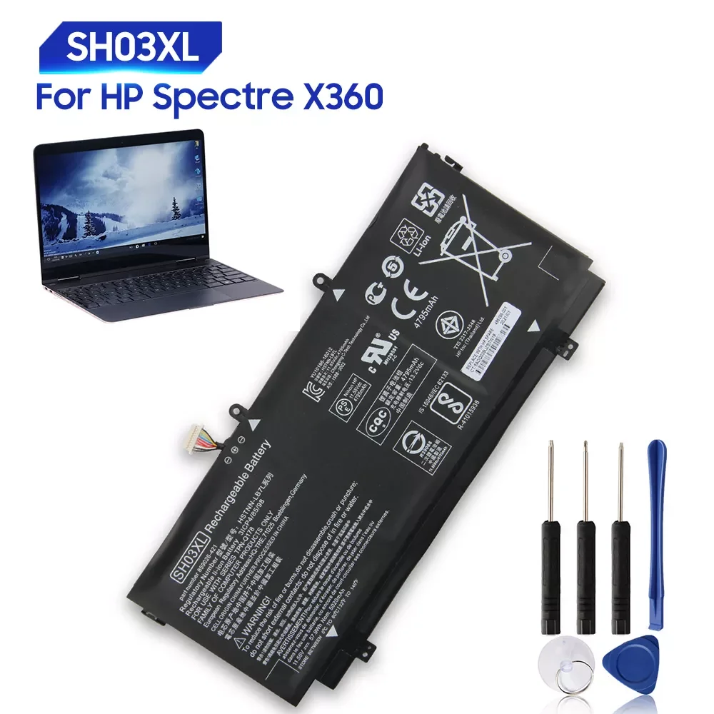 

NEW Replacement Laptop Battery For HP Spectre X360 CN03XL HSTNN-LB7L 13-W020TU 13-AC013TU 13-AC033DX SH03XL TPN-Q178