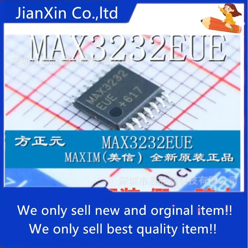 

10 шт., 100% оригинальные новые MAX3232 MAX3232EUE MAX3232CUE TSSOP16 Фотоэлементы