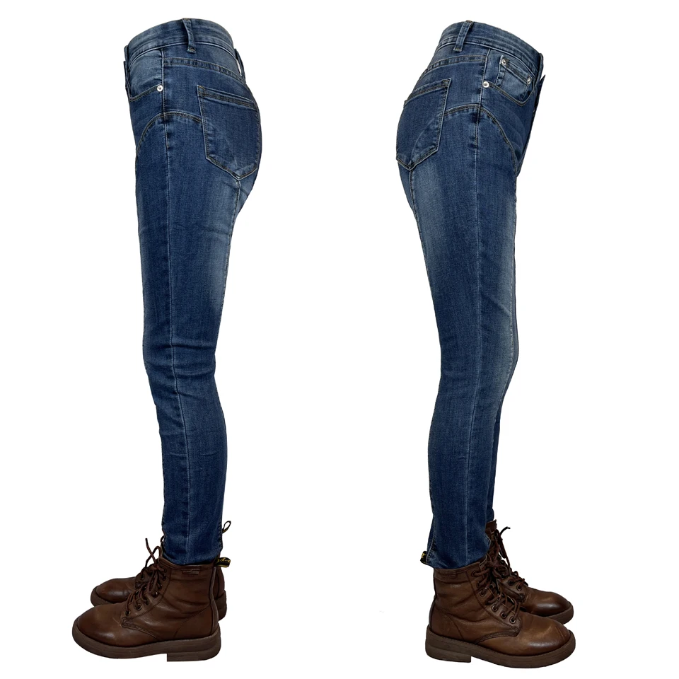 Мотоциклетные синие джинсы Four Seasons уличные брюки для верховой езды теплые с