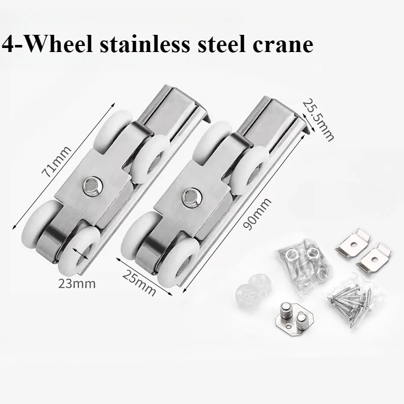 

Пара двунаправленных бесшумных гидравлических буферных шкивов, деревянные раздвижные двери для коридора, кухня, несущая способность 60/80/100/120 кг