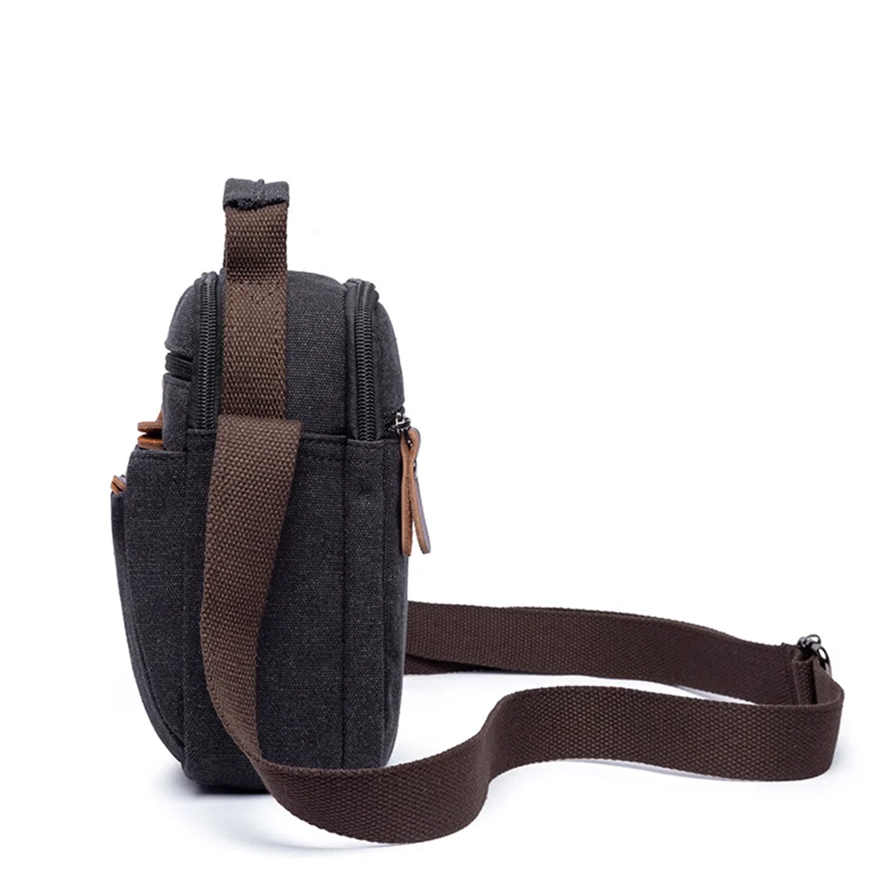 Мужская Сумка Через Плечо Стильная Холщовая На В Корейском Стиле