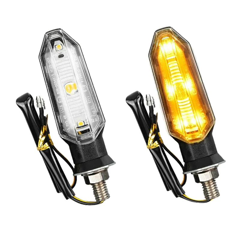

8PCS Universal LED Motorcycle Turn Signal Light Rear Lights Lamp 12V IP67 Waterproof Amber Flasher Indicator Blinker