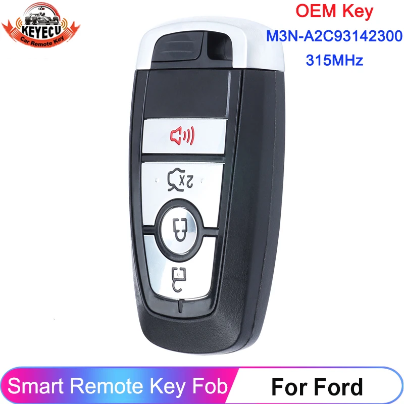 

OEM M3N-A2C93142300 For Ford Edge Explorer Fusion Mustang 2018 2019 2020 Smart Remote Key Fob P/N: 164-R8150 164-R8159 315MHz