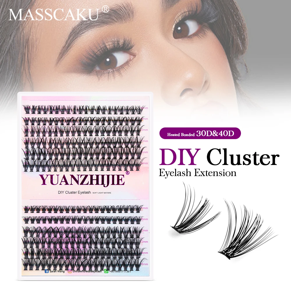 MASSCAKU DIY сегментированные 100% Handemade Wisps застежки для ресниц смешанный стиль наращивание ресниц натуральный удобный объем принадлежности для макияжа MASSCAKU DIY сегментированные 100% Handemade Wisps застежки для ресниц смешанный стиль наращивание ресниц натуральный удобный объем принадлежности для макияжа