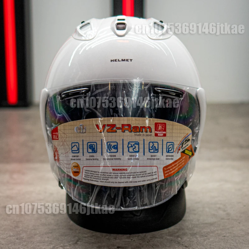 VZ-RAM Ярко-белый полушлем унисекс Мотоциклетный внедорожный шлем SZ-R VAS Шлем для